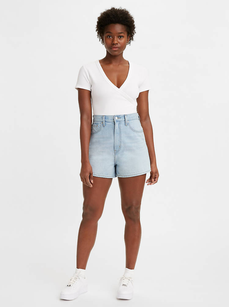 Levi High Rise Shorts Levis Shorts Review Levi's Women's 501